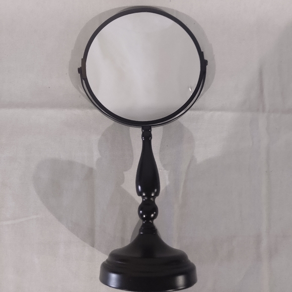 Modern 360 Degree Swivel Vanity Mirror Oil Rubbed Bronze Metal Dual Magnificati - Picture 1 of 5